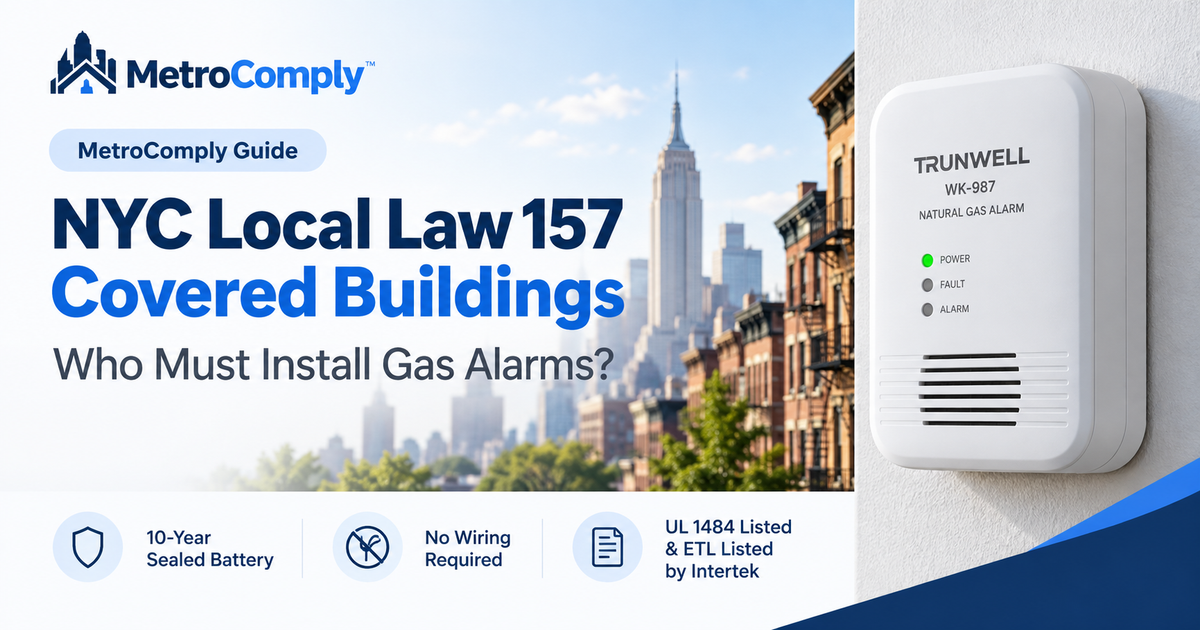 NYC Local Law 157: Which Buildings Need Natural Gas Alarms?