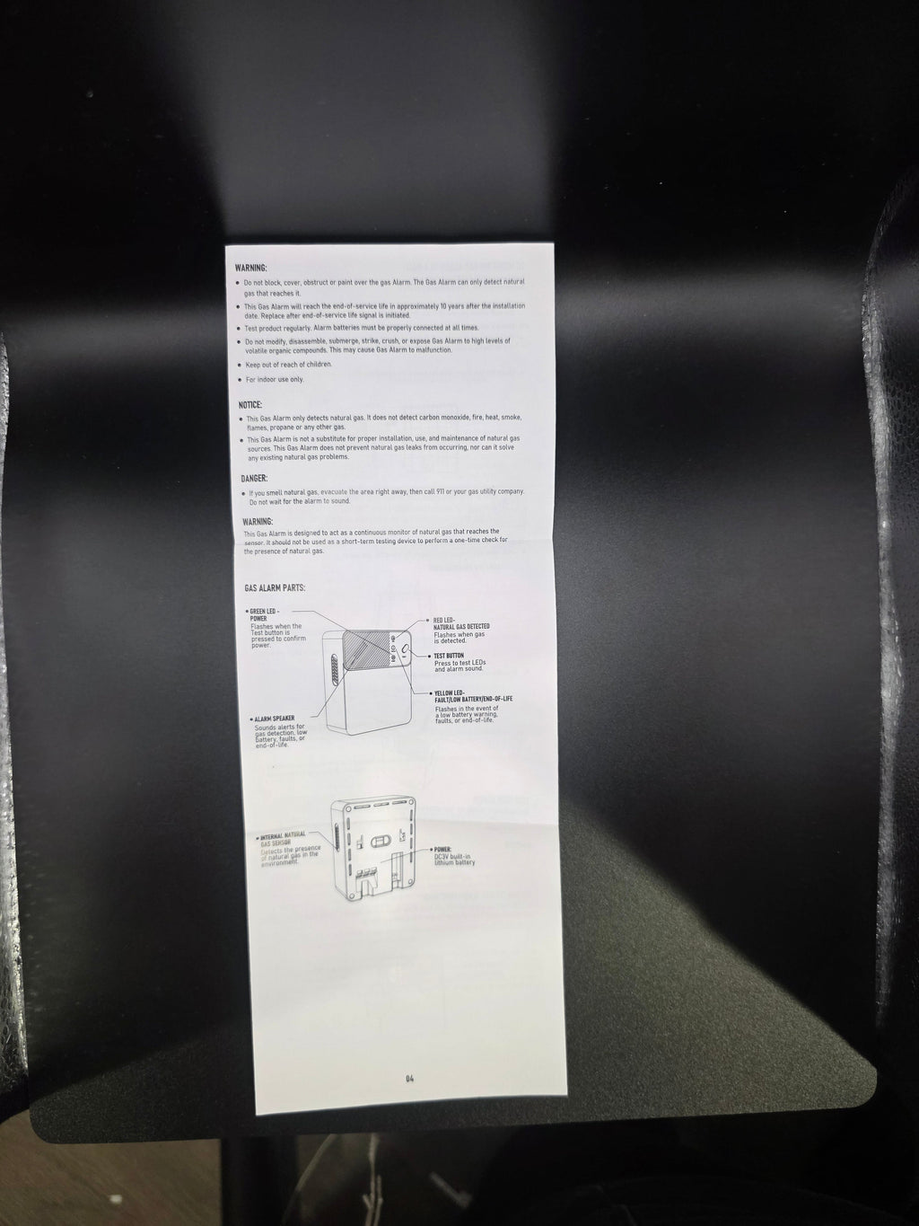 Trunwell gas detector additional view